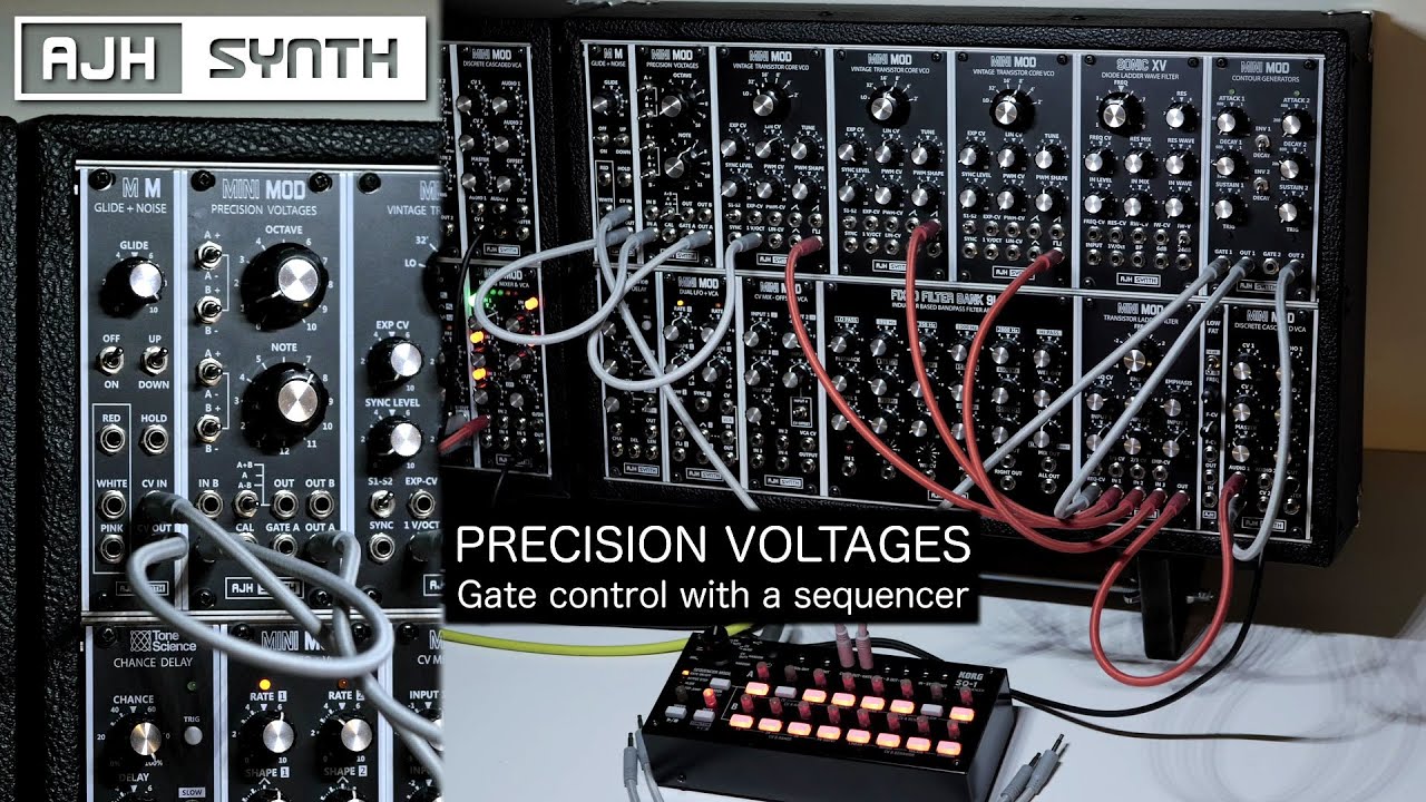 Per-step Pitch Intervals with a Sequencer using PRECISION VOLTAGES module for Eurorack