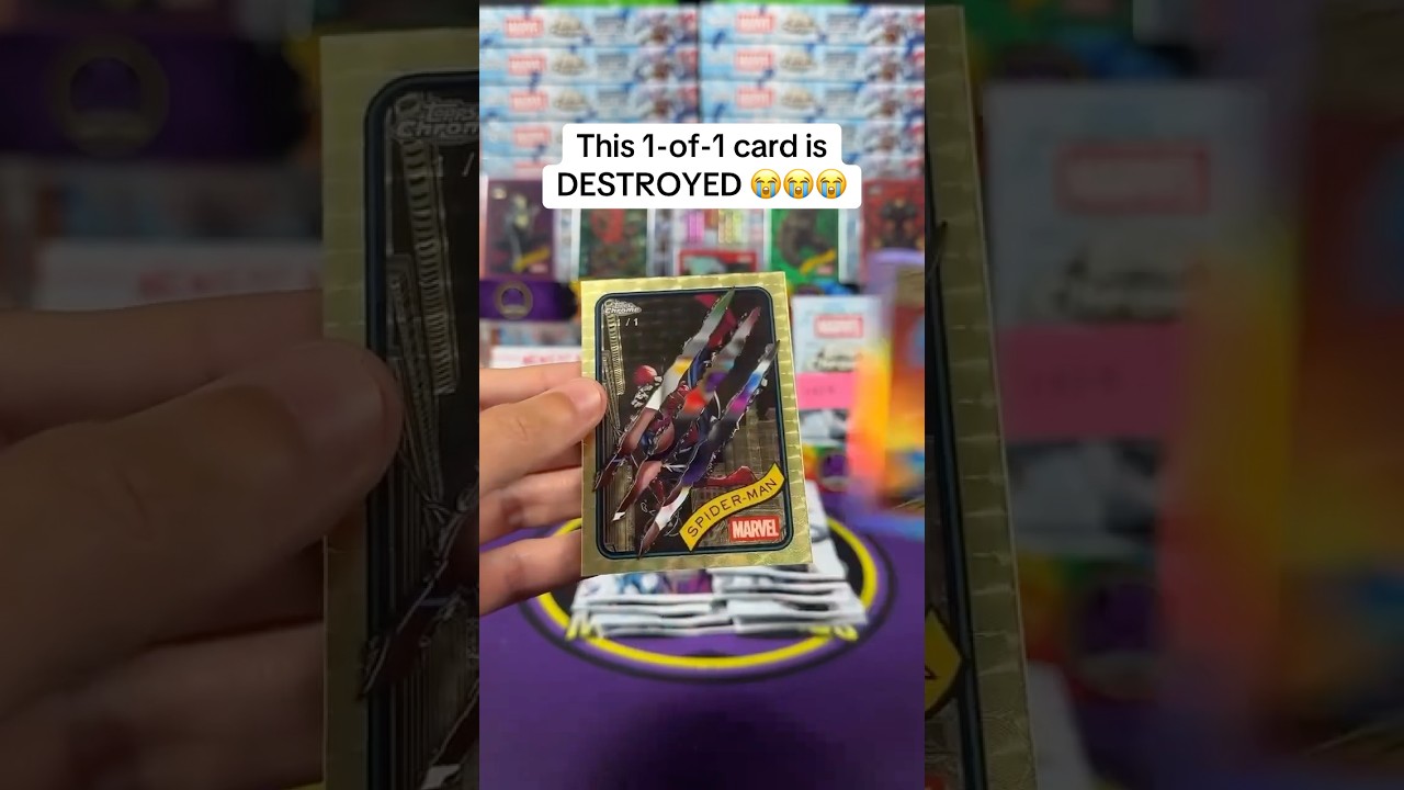 This 1/1 card is DESTROYED 😭😭