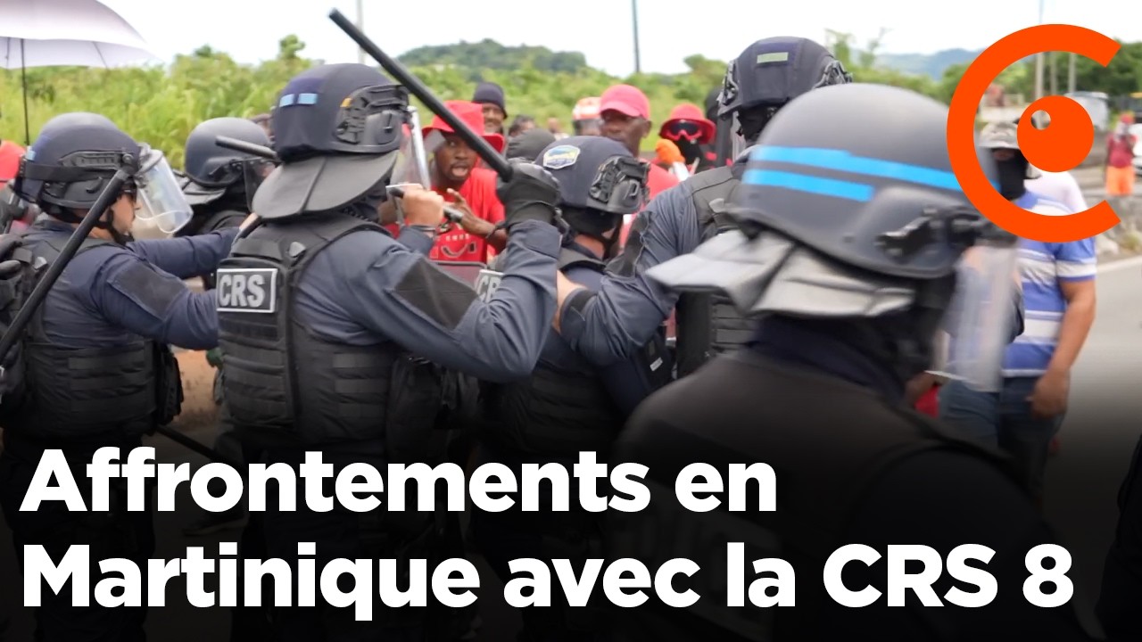 Martinique | La CRS 8 intervient sur un barrage : affrontements avec les manifestants - 7 octobre