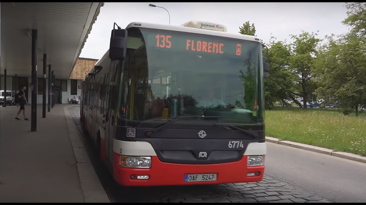 Czech Republic, Prague, bus 135 ride from Roztyly to Náměstí Míru