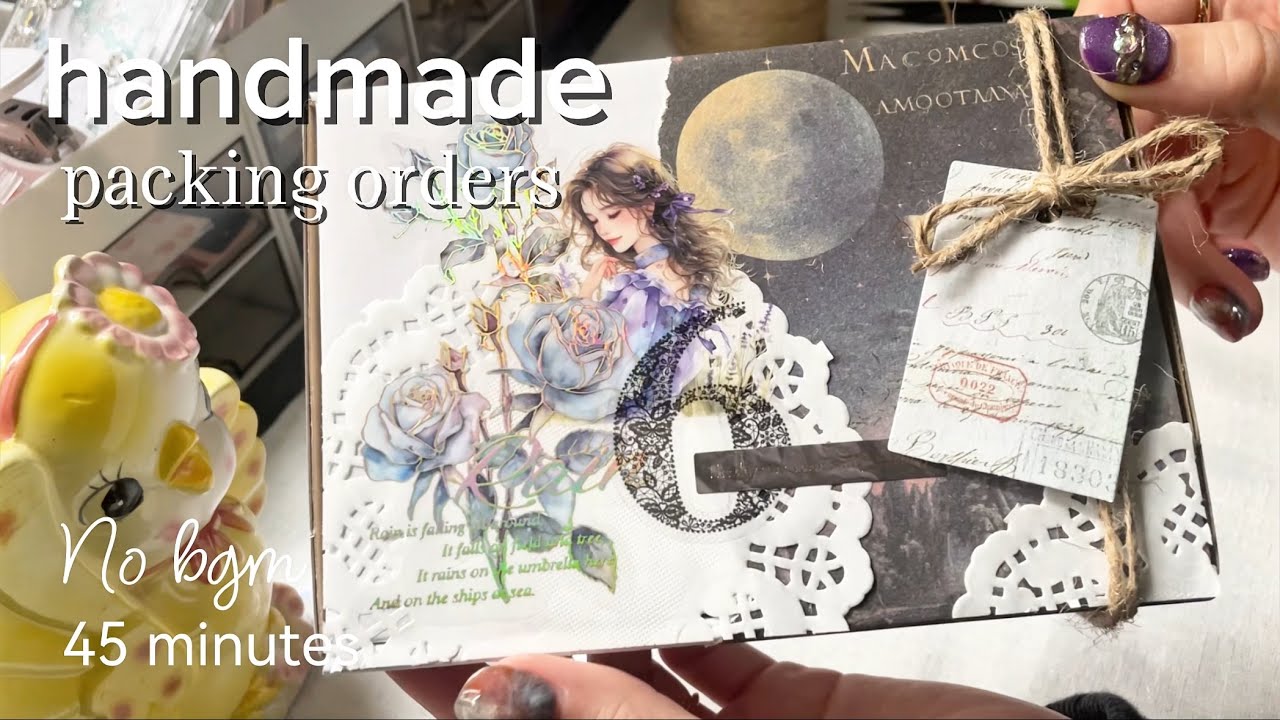 【梱包動画】4月通常販売品の梱包🎀#ハンドメイド 睡眠用 #作業用 #ハンドメイド #asmr #handmade #smallbusiness #jewelry