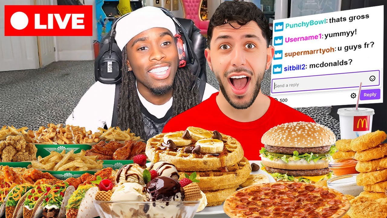 Letting Streamers Decide What I Eat For 24 Hours!