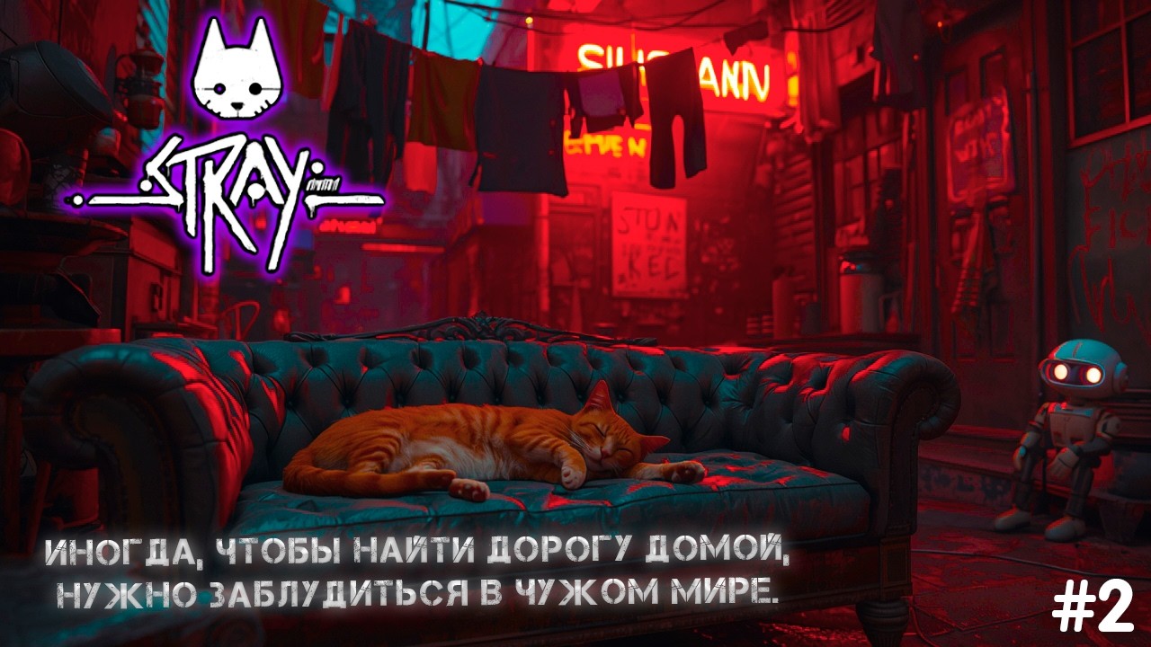 🔵 Маленькими лапками по следам великой тайны #1🔵#stray #straygame #strayplaythrough #кот