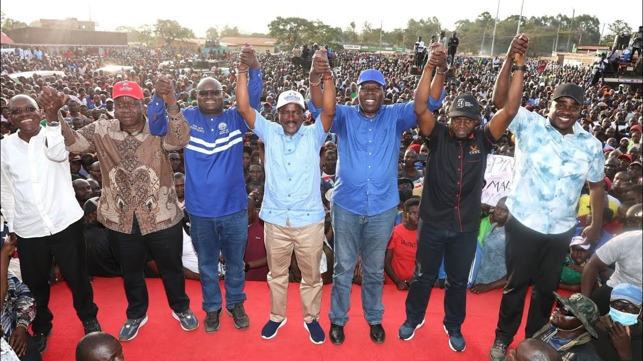 Ex Cs Dr Matiang'i,Governor Natembeya,Kalonzo,Wamalwa Storm Malava For Panyako By-elections campaign
