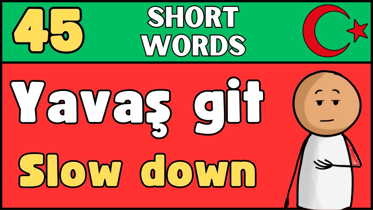 Learn Turkish 45 Short Words and Phrases - Learn Turkish @TurkishWithAman
