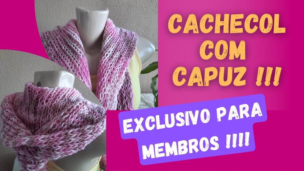 Cachecol infantil com Capuz!! tear linear!!