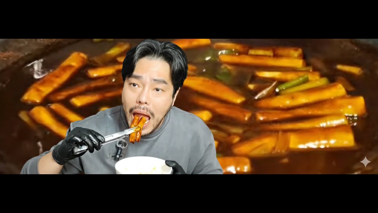 쯔양이 반한 50년 전통 짜장 떡볶이, 1시간 라이브를 6분으로 압축했습니다