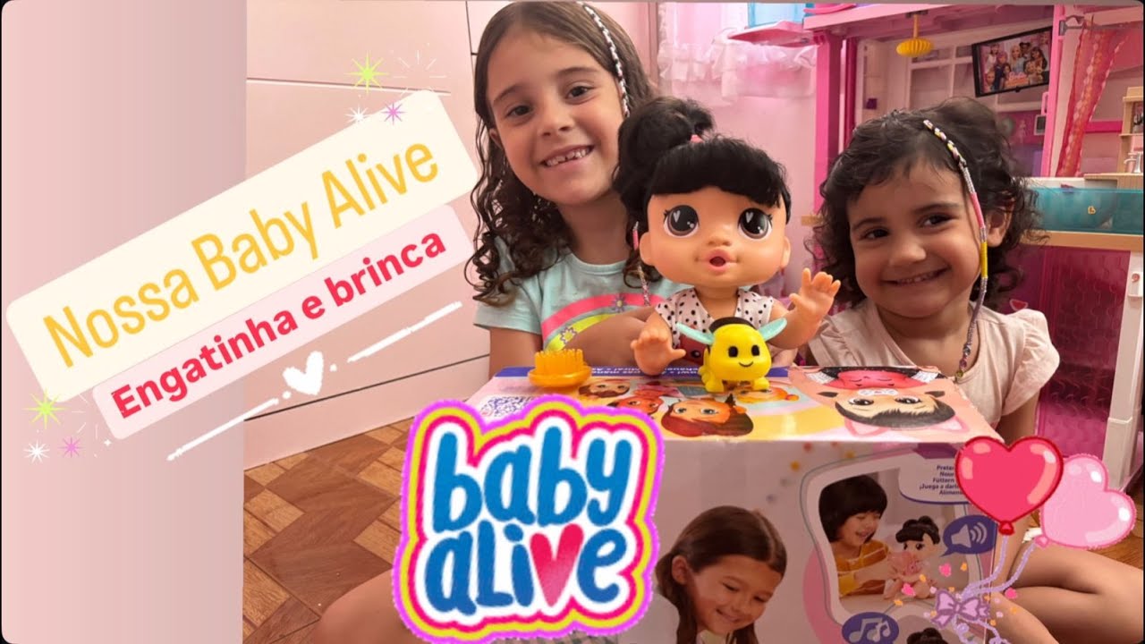 BABY ALIVE ENGATINHA E BRINCA | Brincando com a Clarinha e Maitê