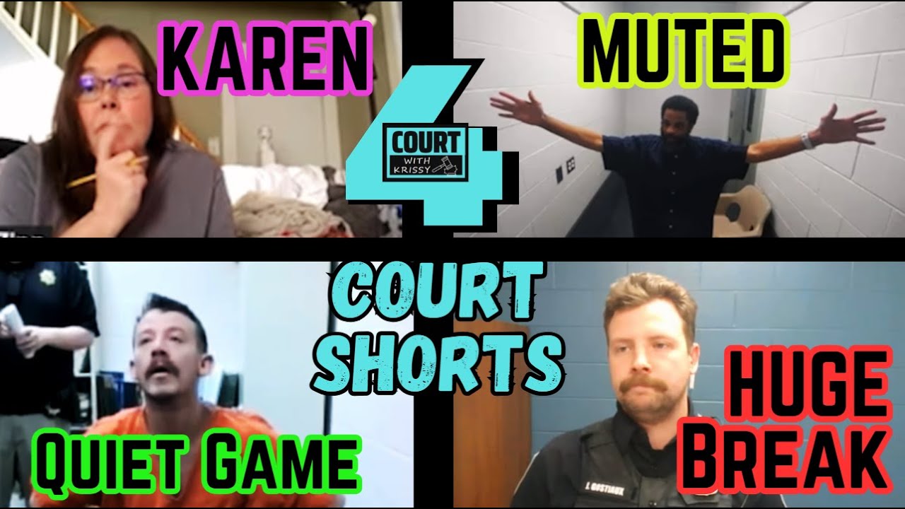 Court Shorts * Drunk Karen? *  Judge Must Mute *  Silent Treatment * HUGE Break In Traffic Court