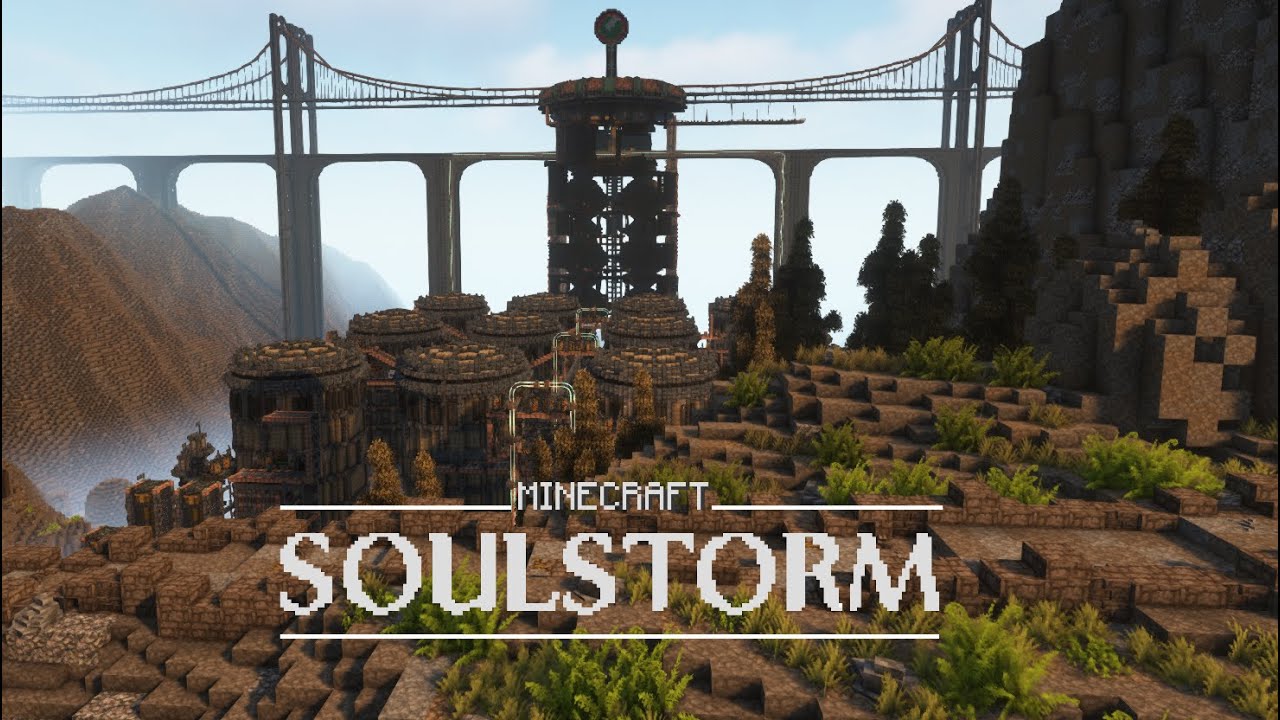 MINECRAFT SOULSTORM // Building Phat Station in Minecraft