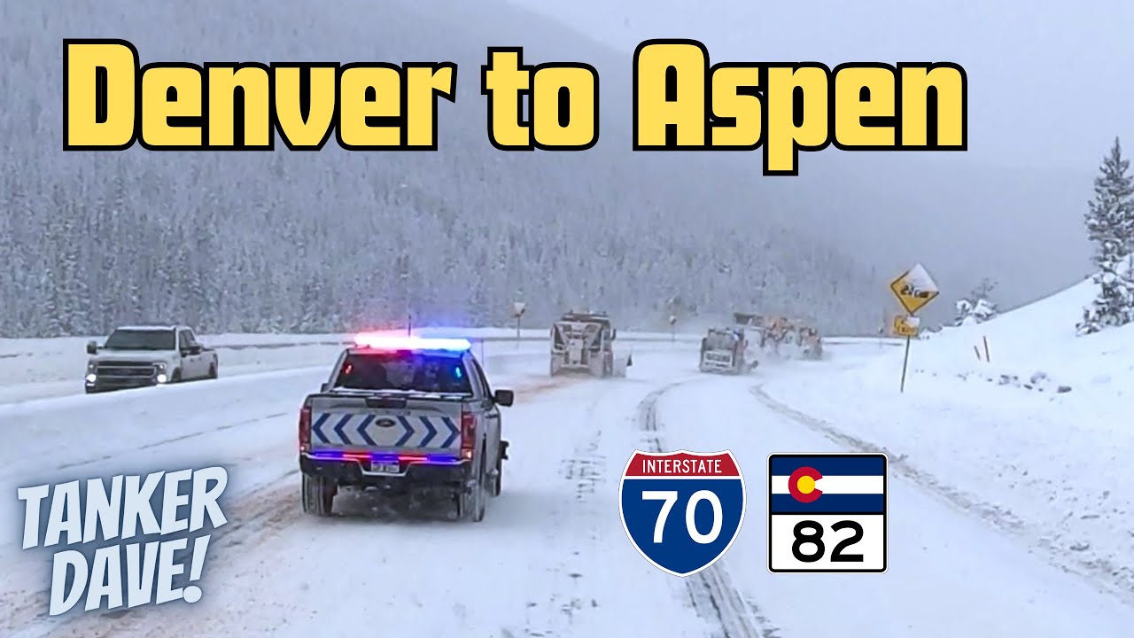 Driving from Denver to Aspen in January 2024