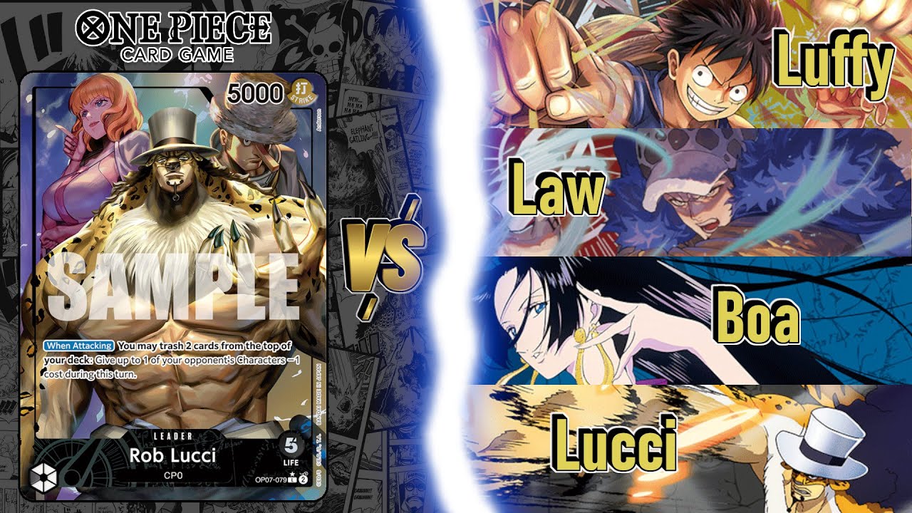 OP07 - Rob Lucci Ranked Gameplay - Surprise!!! Navy Is Still Good???  [One Piece Card Game]
