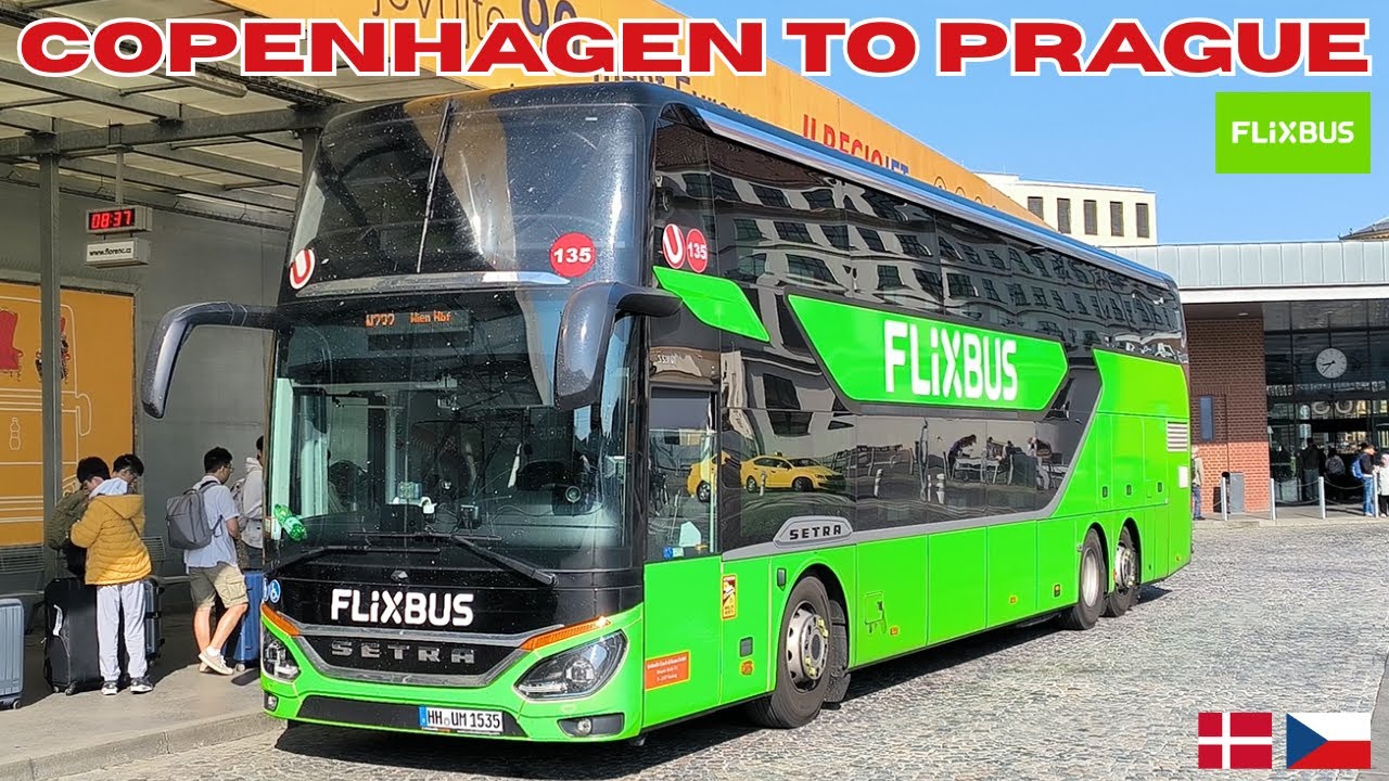 From COPENHAGEN 🇩🇰 to PRAGUE 🇨🇿 by Flixbus