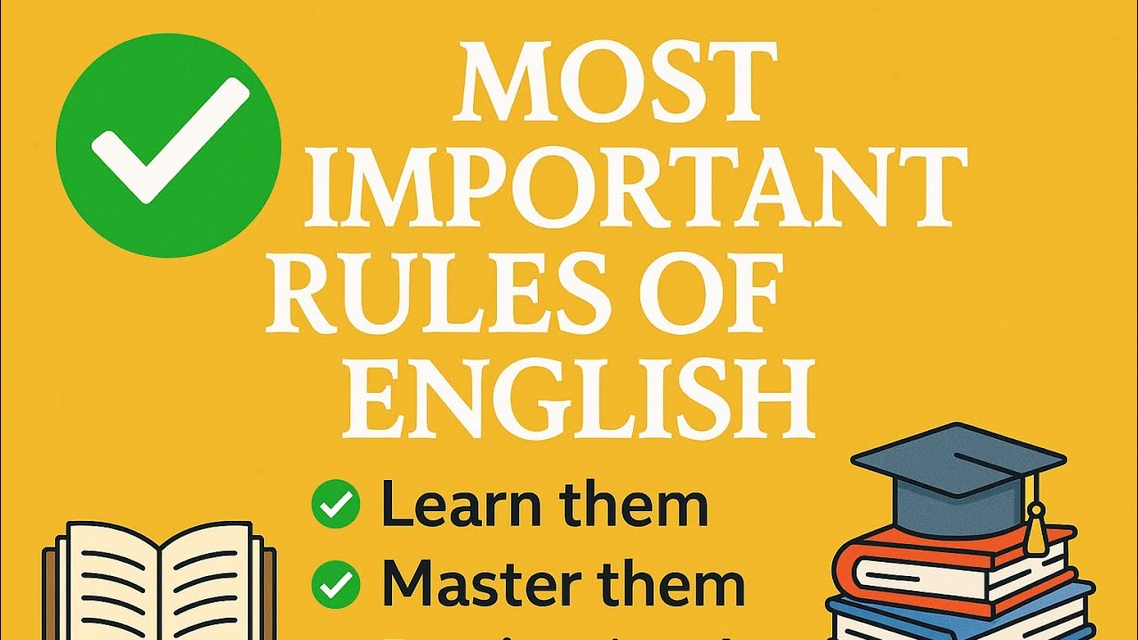 🎯 Simple but Important Rules of English ➤ Master Them