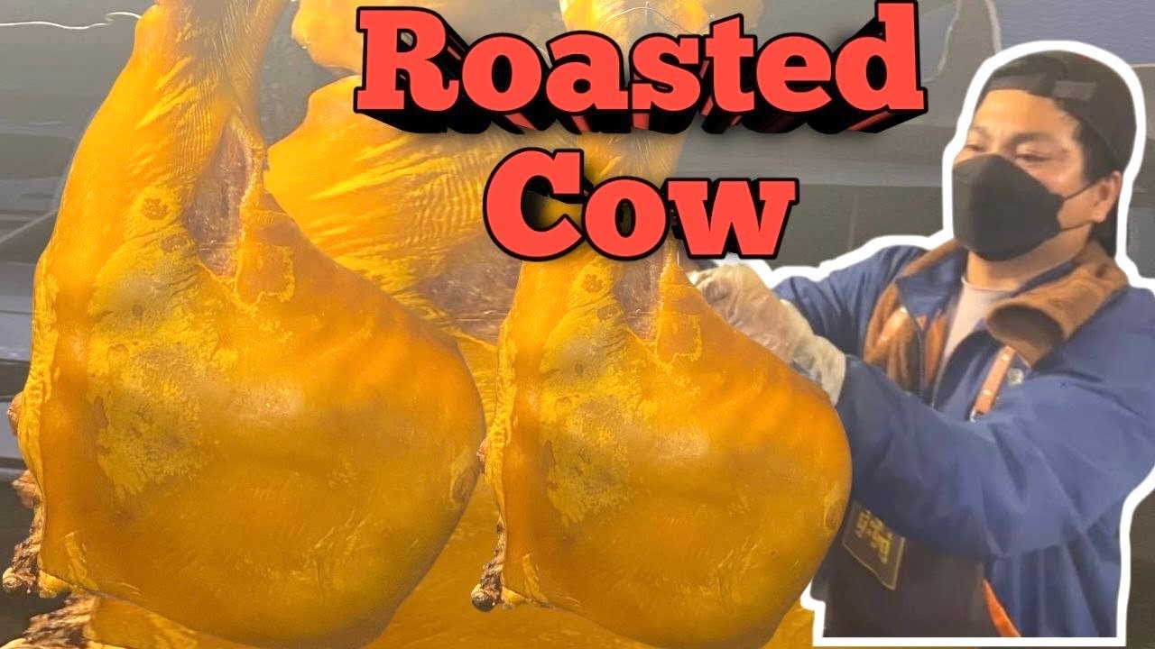Roasted cow street food#food #streetfood #foodie 