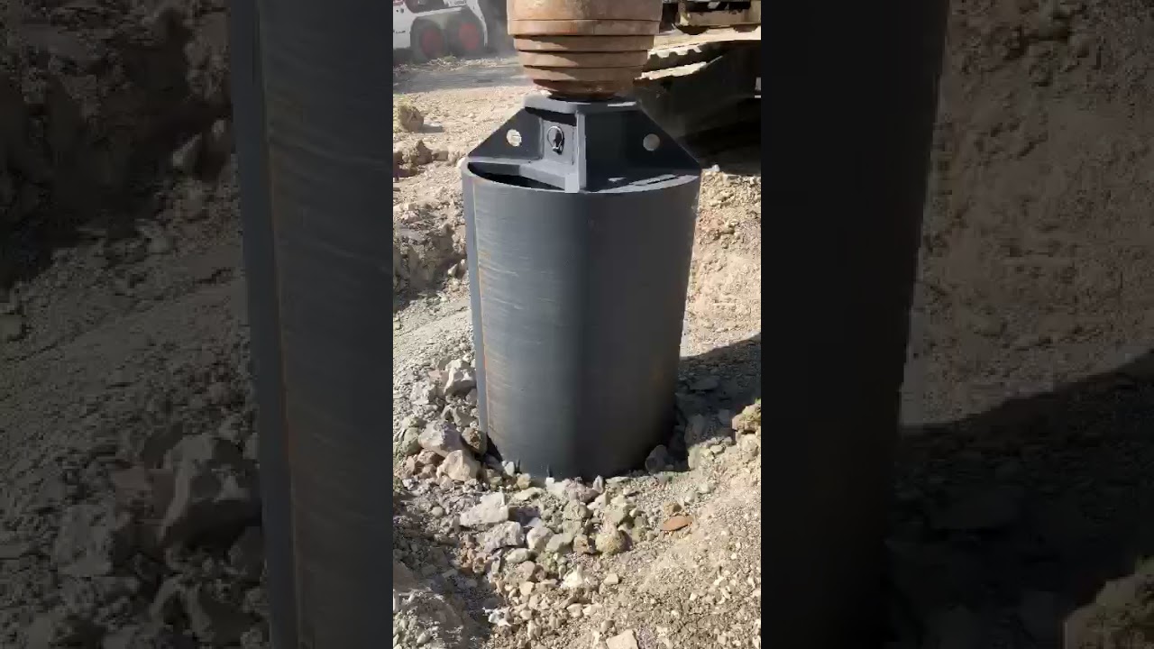 Tescar CF2.5 SERIES _ MINI PILING RIG _ Drilling into concrete _ 1/3