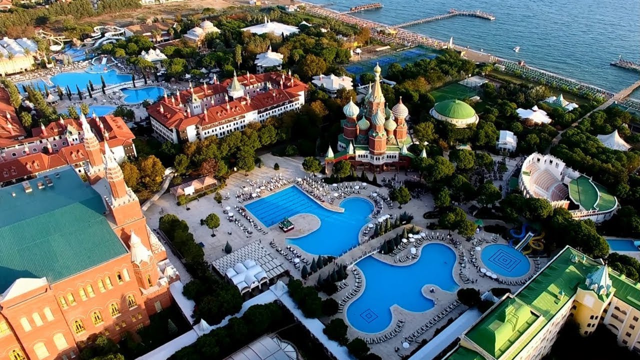4K UHD Video- WOW Kremlin Palace Antalya From The Air