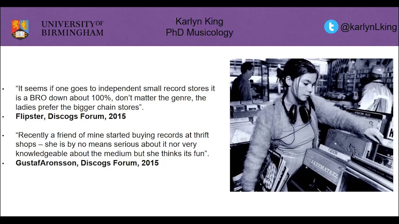Karlyn King: “Female is not a genre”: The Gendering of Vinyl