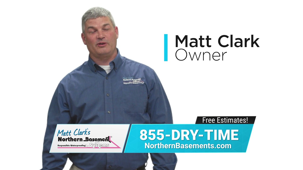Foundation Repair with Matt Clark's Northern Basement Systems in Colchester, Vermont.