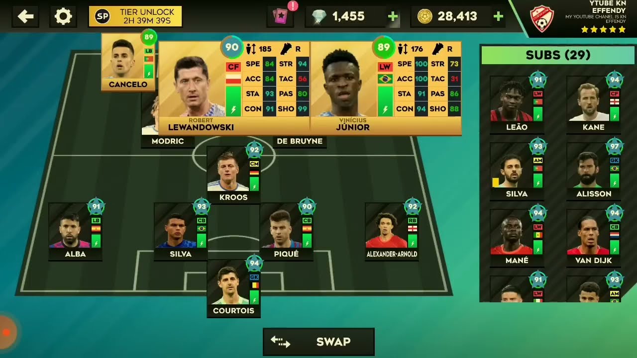 DLS 23: покупка и макс. Левандовски, Кансело и Винисиус, новый игрок Junior Dream League Soccer 2023