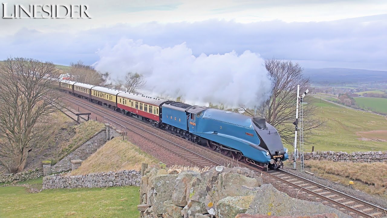 A4 In LNER Garter Blue On The Settle & Carlisle