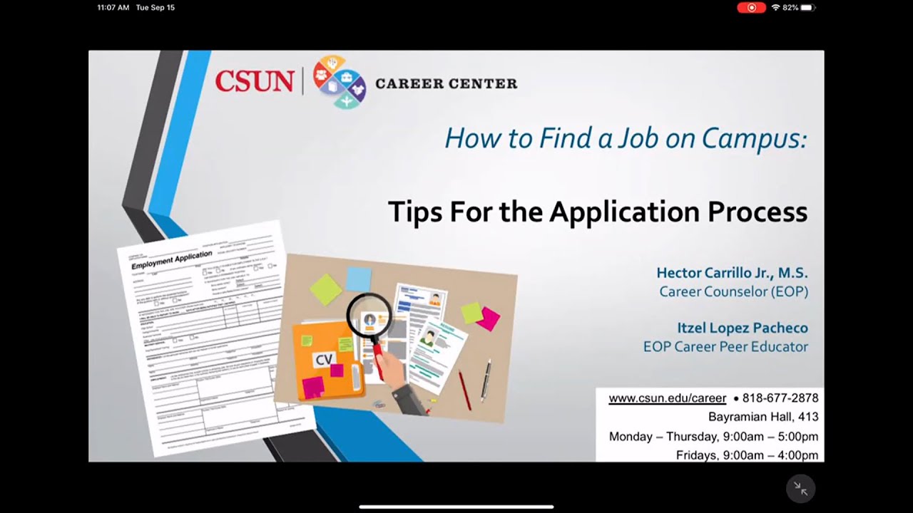 Session 2: The Application Process