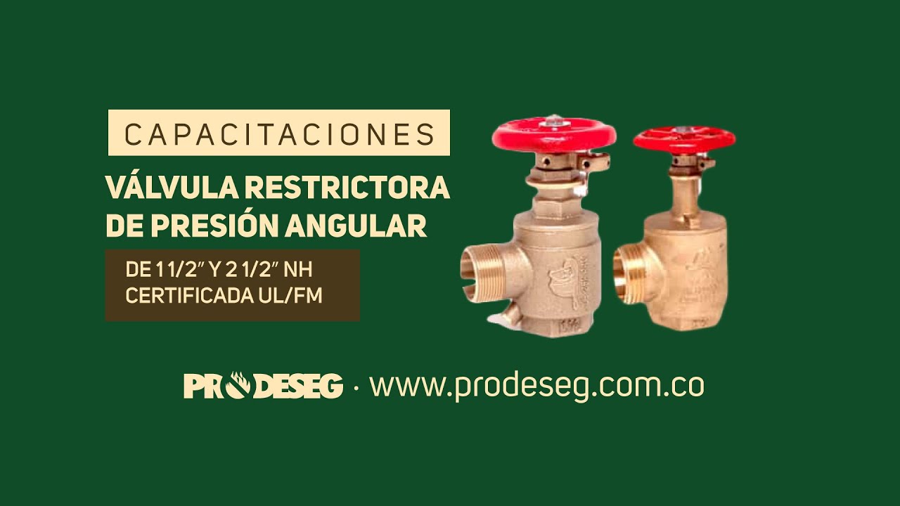 Capacitación Válvula restrictora de presión angular