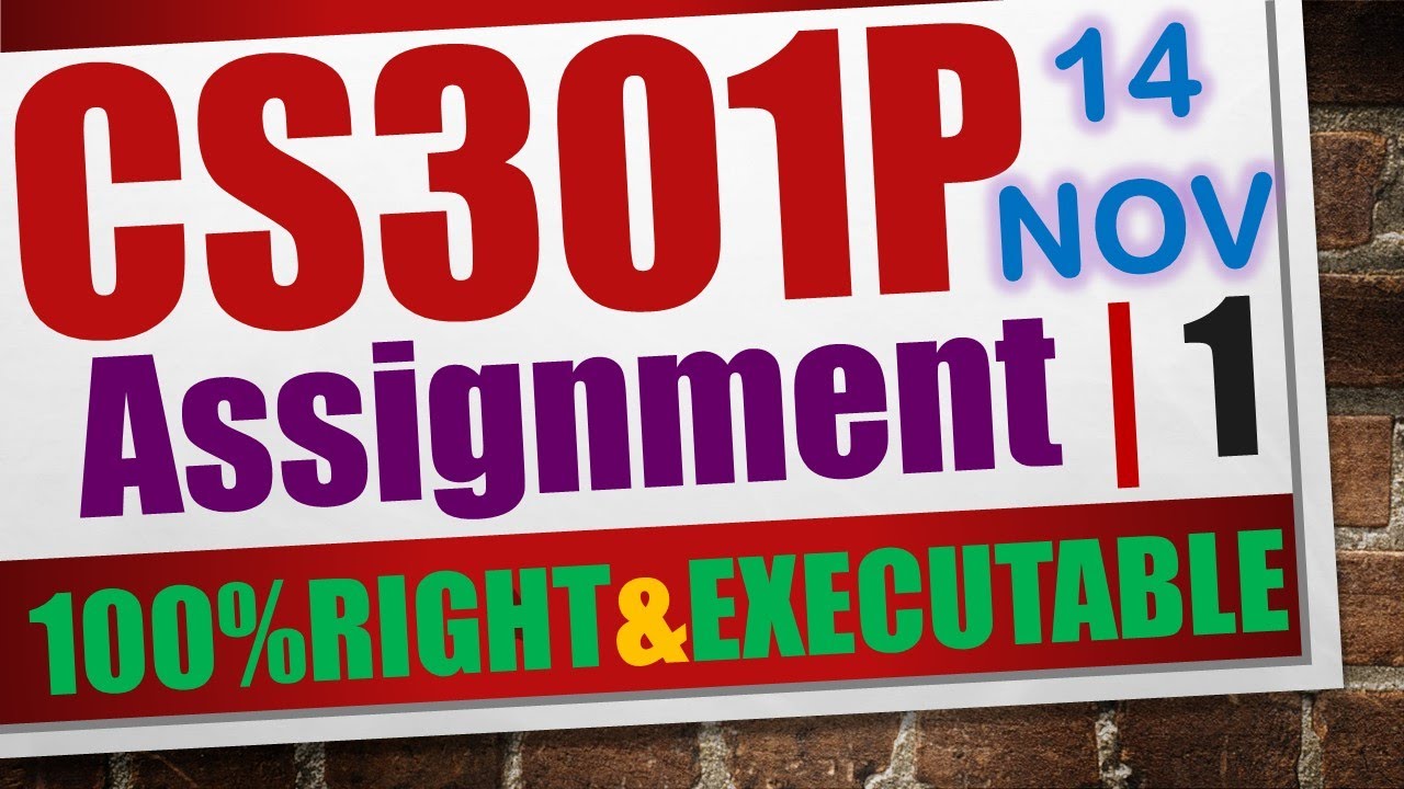 cs301p assignment 1 solution 2023|cs301p assignment 1 solution fall 2023|cs301p assignment 1 2023