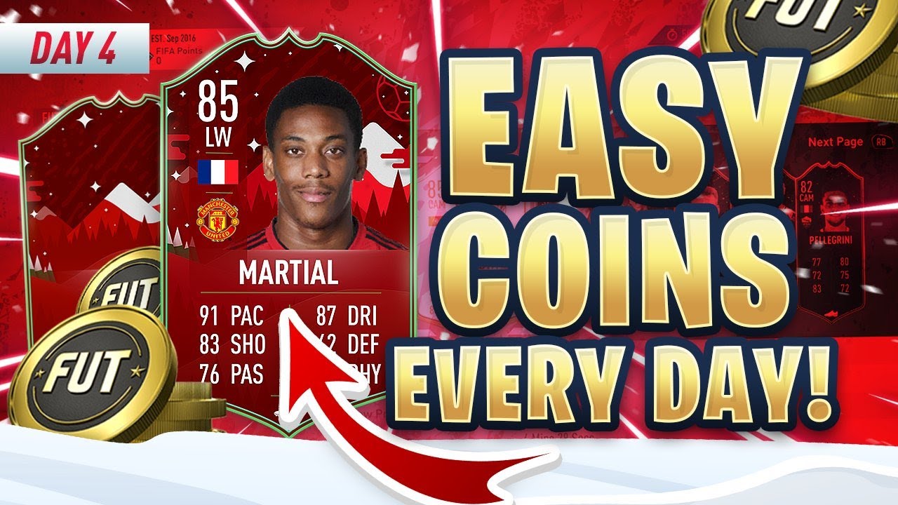 HOW TO MAKE EASY COINS IN FIFA 20 EVERY DAY DURING FUTMAS! Turning 0 Coins into 100k Coins Day 4!