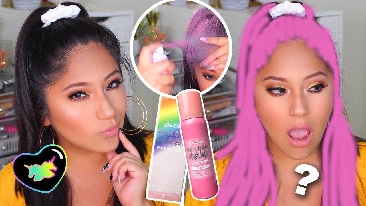 Does Limecrime UNICORN HAIR RAINBOW MIST Work on Dark Hair?!
