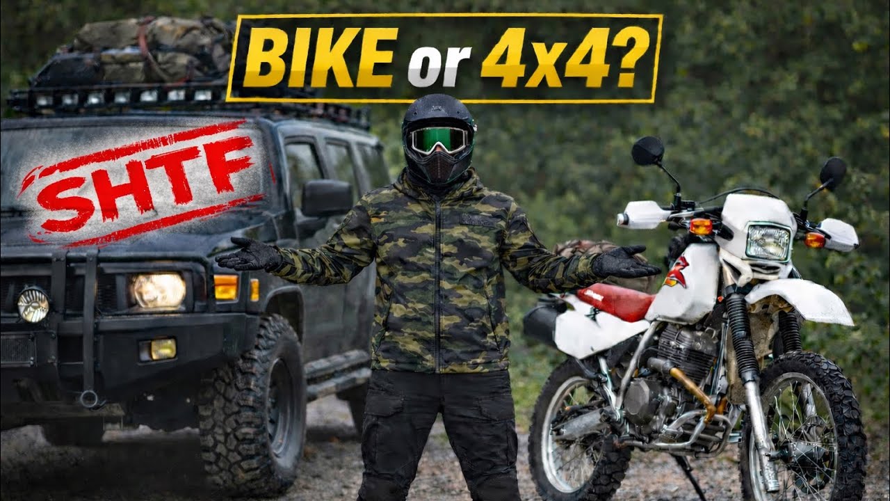 Why a Motorcycle Beats a 4x4 in a Bug-Out | (XR650L vs Hummer)