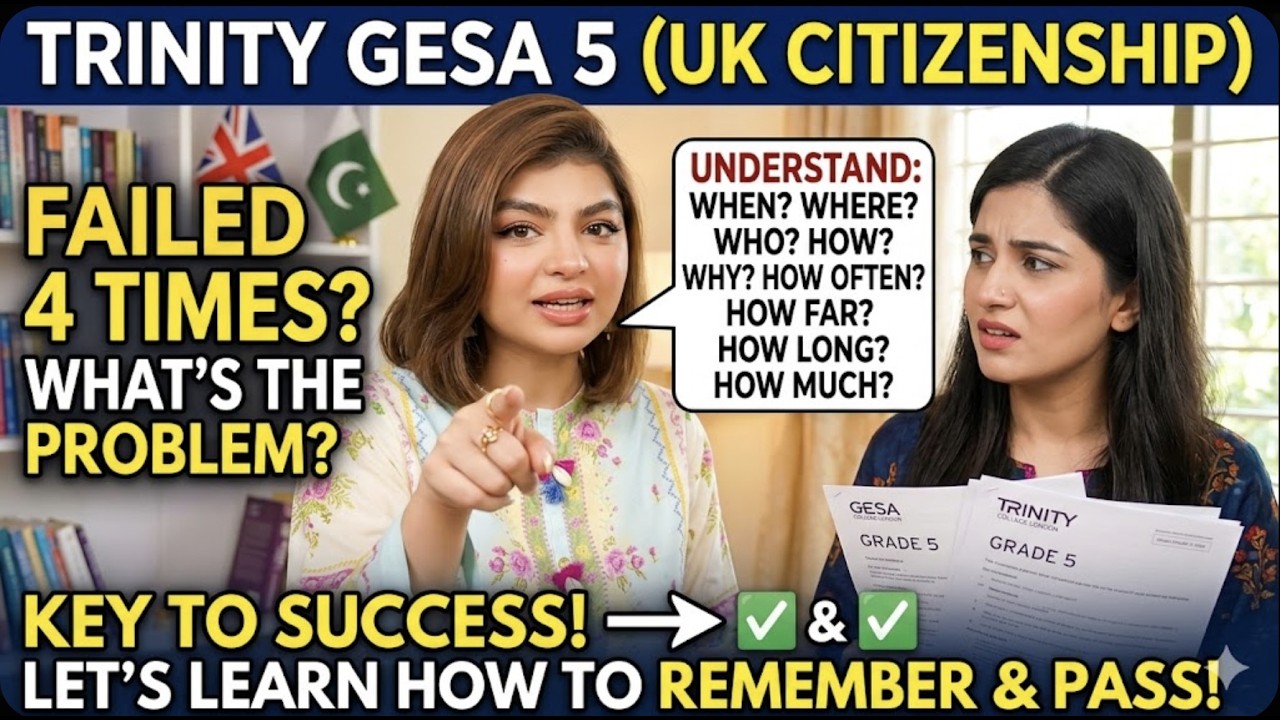 B1 English Test (GESE Grade 5) | SELT British Citizenship| Trinity College London ILR UK