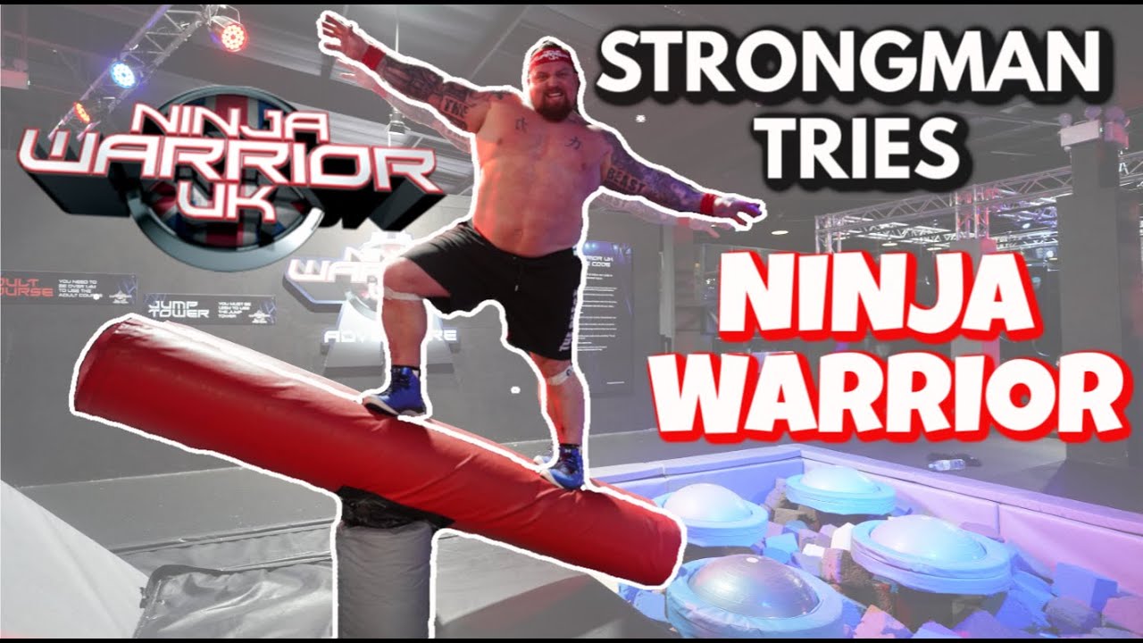 Strongman Tries Ninja Warrior | Ft Eddie Hall