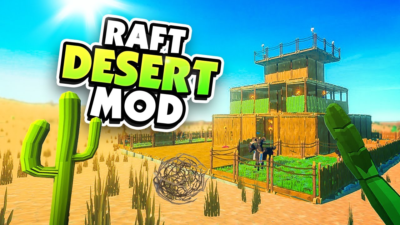 THE OCEAN IS GONE! RAFT ON SAND MOD - NEW Raft Update!