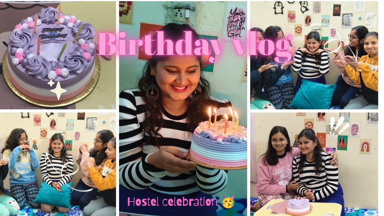 Hostel Birthday Vlog | Muskan’s birthday Day Celebration | Friends, Fun & Full Masti 🎉#hostellife
