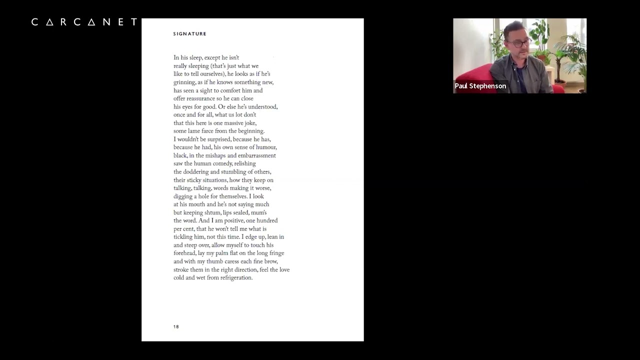 Hard Drive by Paul Stephenson: Carcanet Book Launch
