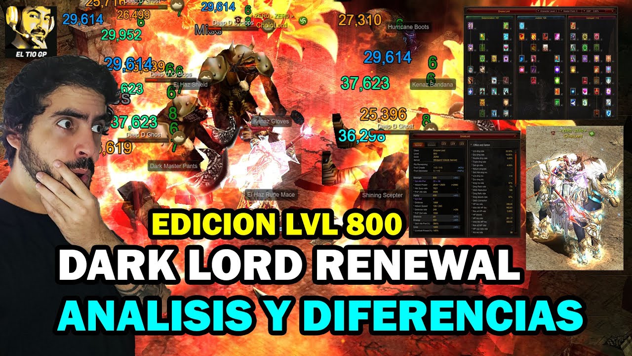 DARKLORD lvl 800 ECONOMICO LA ROMPE+WIND SOUL VS SPIRIT BLAST😱🔥l Mu online S19.1.3
