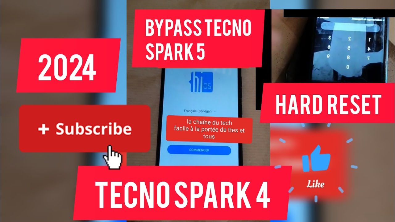 Hard reset 2024 et Bypass Tecno Spark 5 2024 @tiaktiaktech