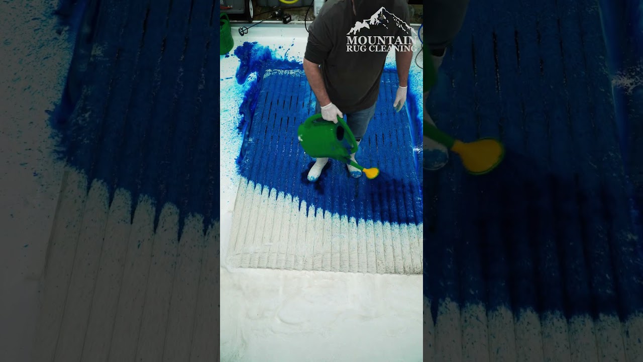 Satisfying Shaggy Rug Clean &mdash; The Best Moments. ASMR Carpet Cleaning. #shorts