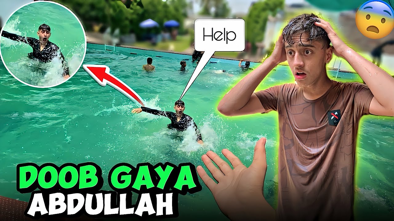 SWIMMING POOL MA DOOB GAYA THA ALMOST 😨|| water park || poteovlogs #waterpark  #swimmingpool