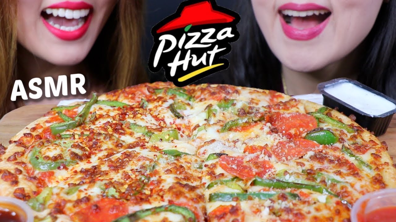 ASMR CHEESY PIZZA HUT PEPPERONI PIZZA 피자 리얼사운드 먹방| Kim&Liz ASMR