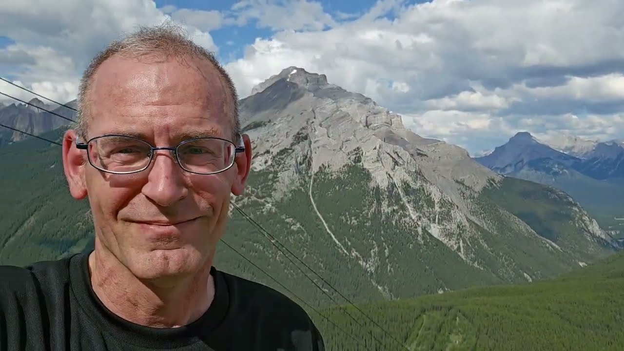 The Mount Norquay Cliffhouse Bistro view from the top. The best mountaintop viewpoint around Banff.