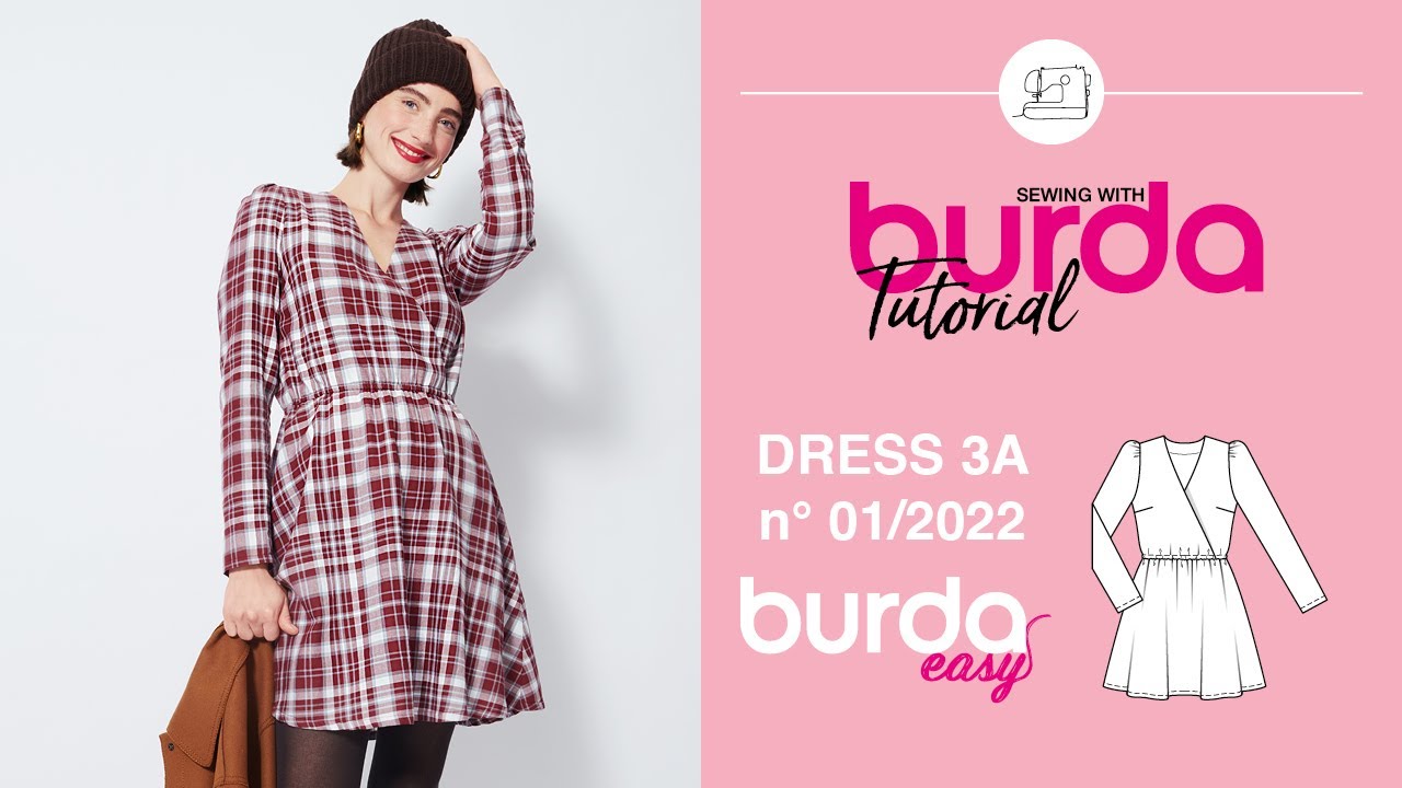 3A Cotton Twill Dress | BURDA EASY #1 - Jan / Feb 2022