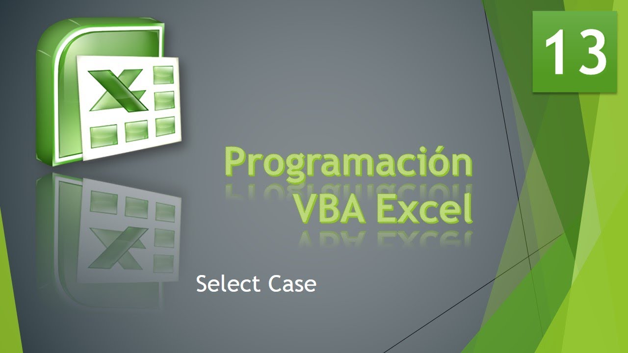 Curso VBA Excel  Select Case  Vídeo 13
