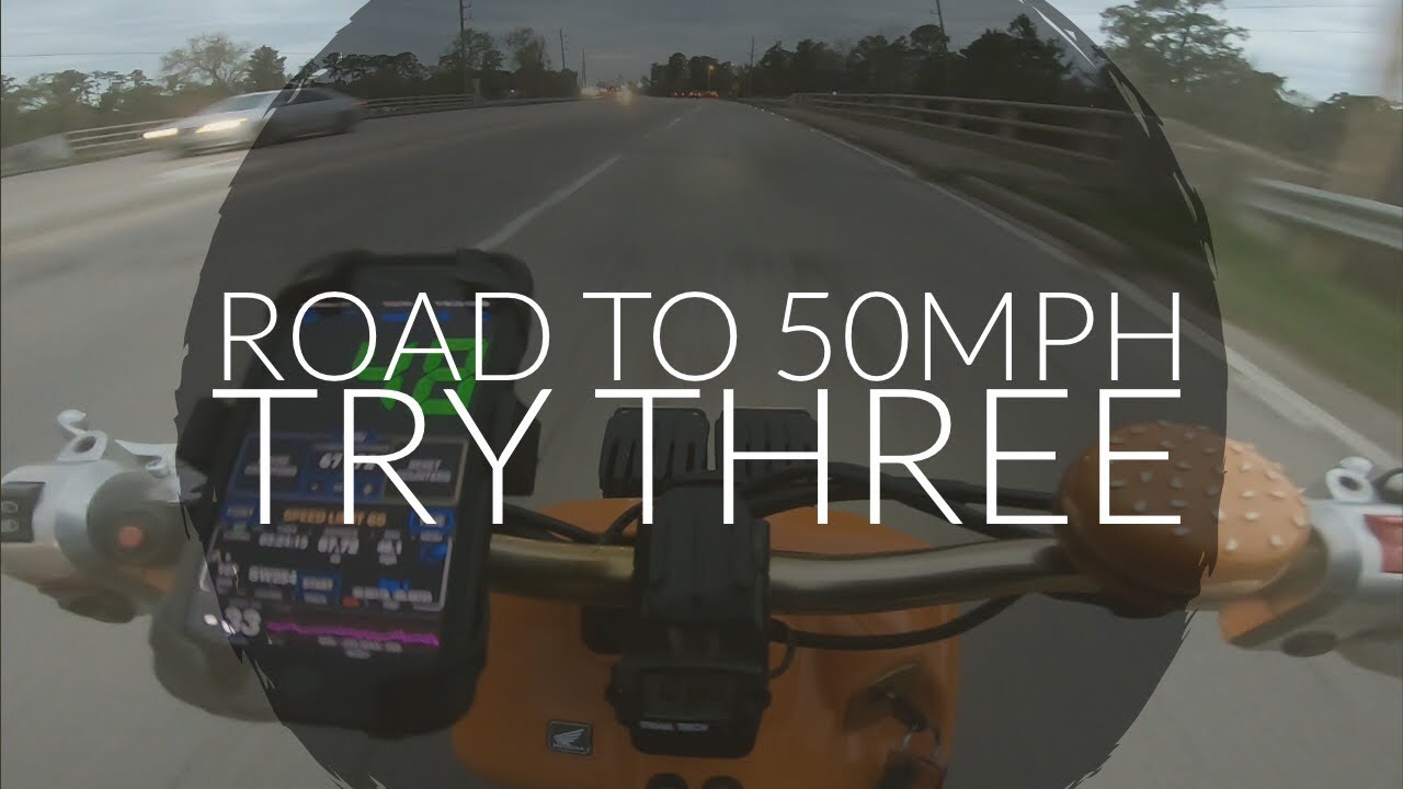 Ruckus Road to 50mph - Try number three #hondaruckus #ruckusspeed