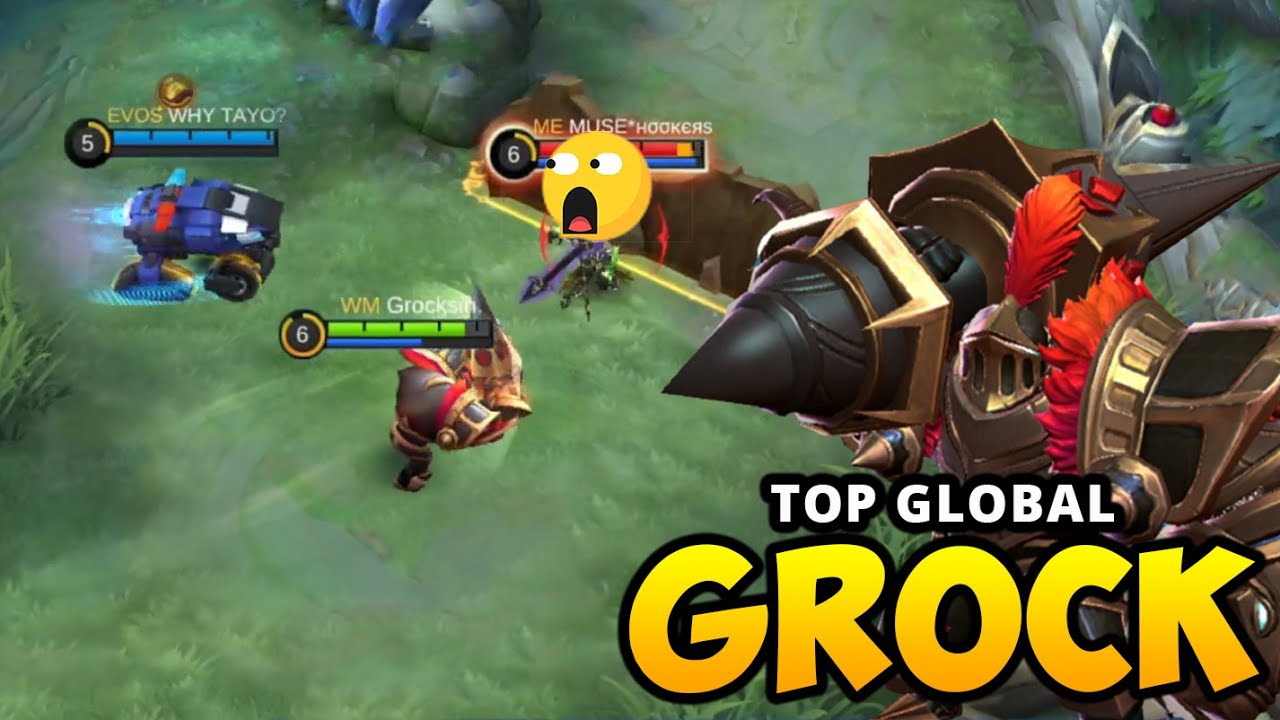 Moskov Auto Kena Mental Kombinasi Grock & Johnson Hantam Musuh Top Global Grock Mobile Legends