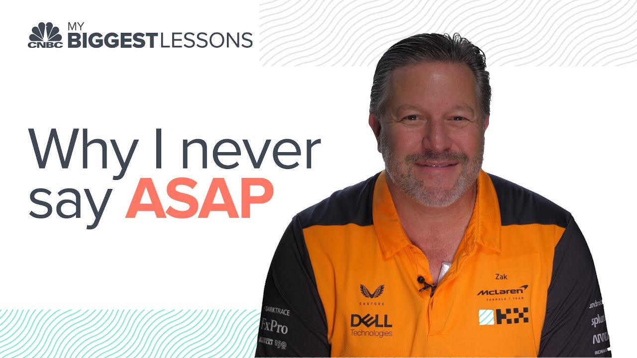 Why McLaren Racing&rsquo;s CEO banned &lsquo;ASAP&rsquo; from his vocabulary