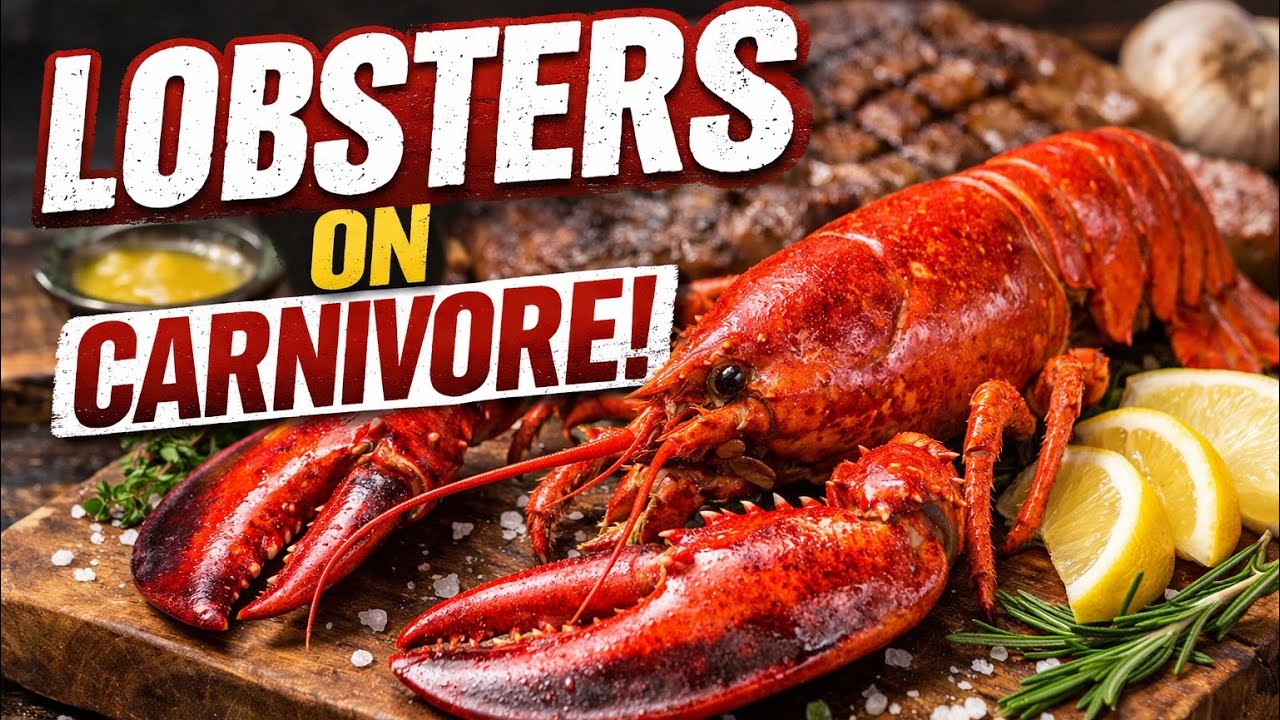 Lobsters on carnivore? Yes!🦞#carnivore #cooking #seafood #food 
