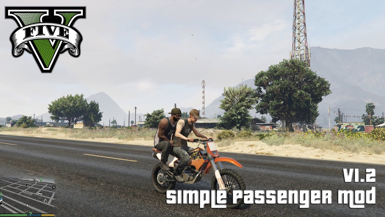 GTAV Mod Simple Passenger v1.2 Drive By Mode