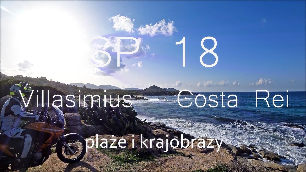 #3 Sardynia Motocyklem - Trasa SP 18 Villasimius - Costa Rei - Honda Transalp XL700 - Sony FDR-X3000